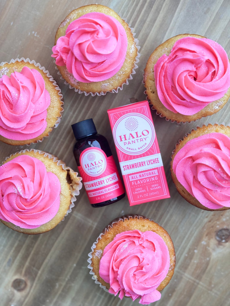 Pretty in Pink | How to incorporate Strawberry Lychee flavor into your simple cupcake recipe