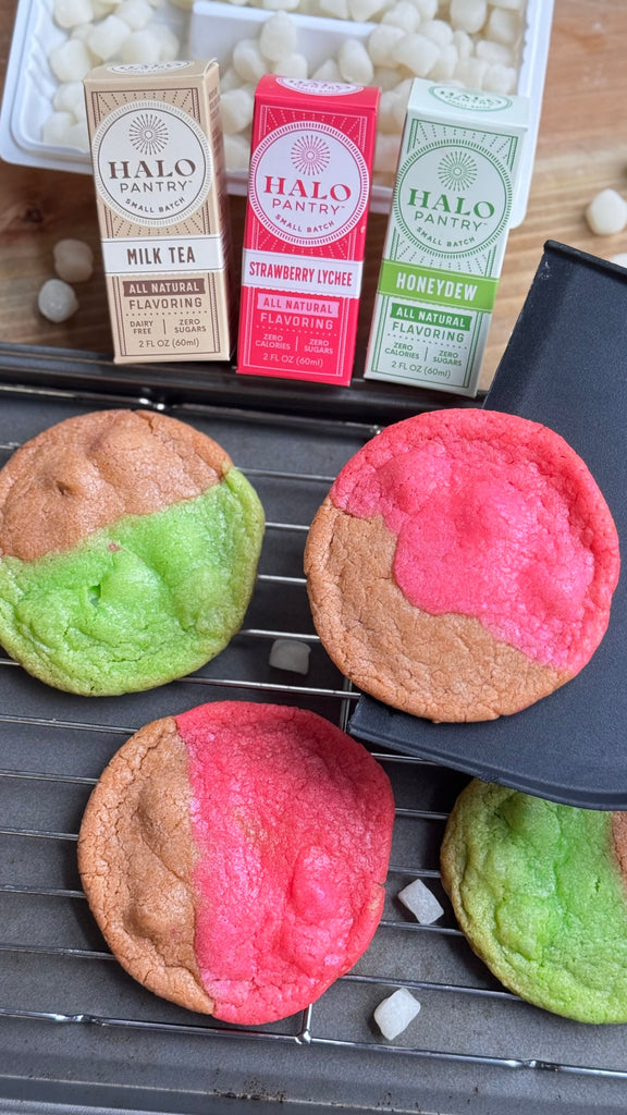 Boba Milk Tea Mochi Cookies