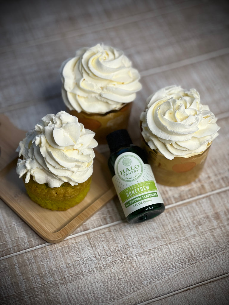 Best Honeydew Melon Cupcakes | Light & Fluffy