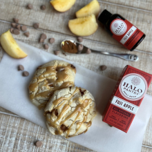 Best Easy Mochi Cookie Recipe | Fuji Apple Cinnamon with Milk Tea Caramel Sauce