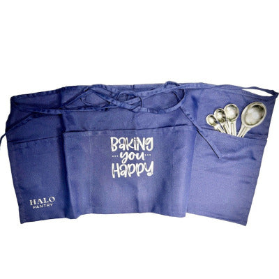 Comfy & Cute Waist Apron with 3 Sectional Pockets